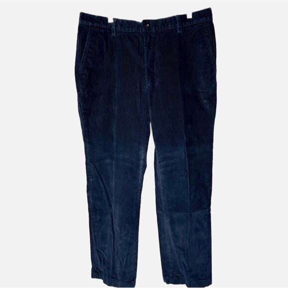 L.L. Bean Men’s Navy Blue Wide Corduroy Pants - Picture 1 of 6